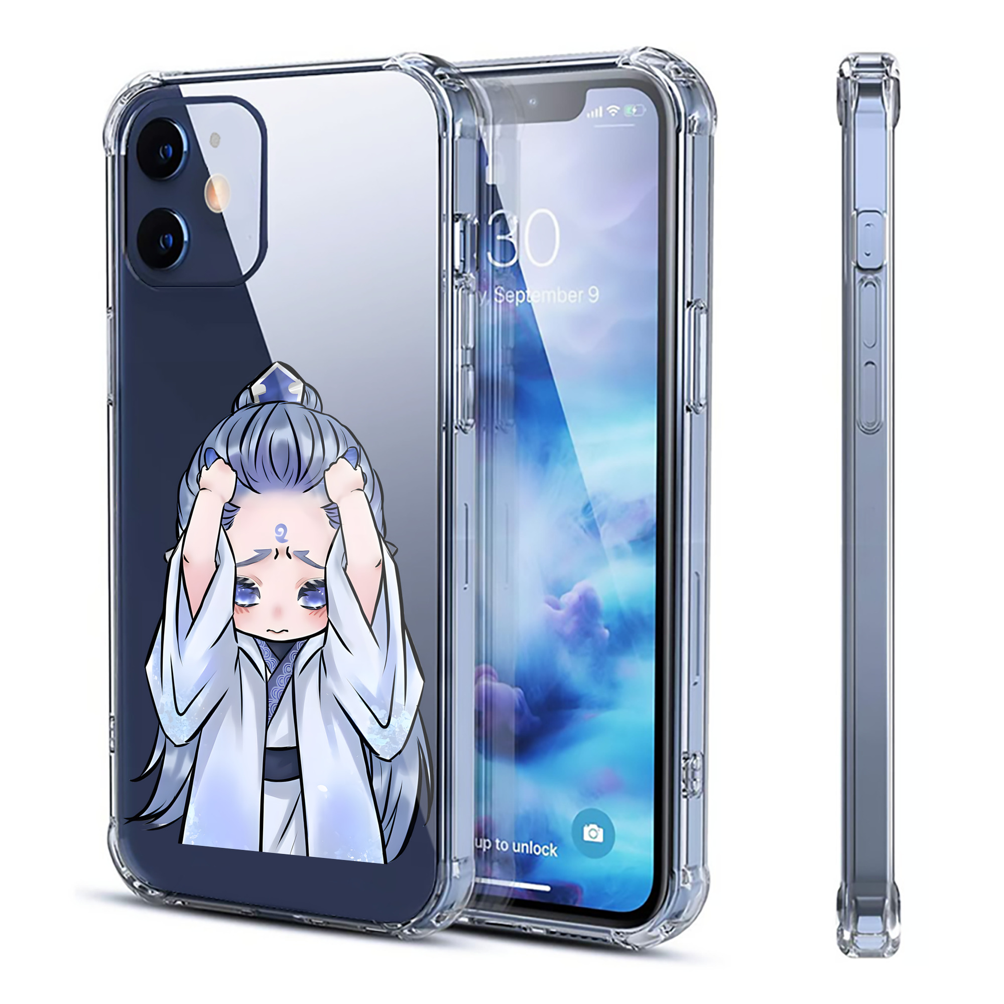 （画像用） Ne Zha 2 ナタ 魔童の大暴れ 【iPhone 12シリーズ対応】透明スマホケース（クリアソフトケース）